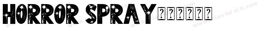 HORROR SPRAY字体转换